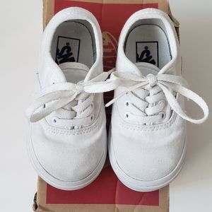 6.5T Toddler Authentic True White Vans